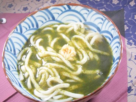 磯の香りのあんかけうどん『あおさうどん』